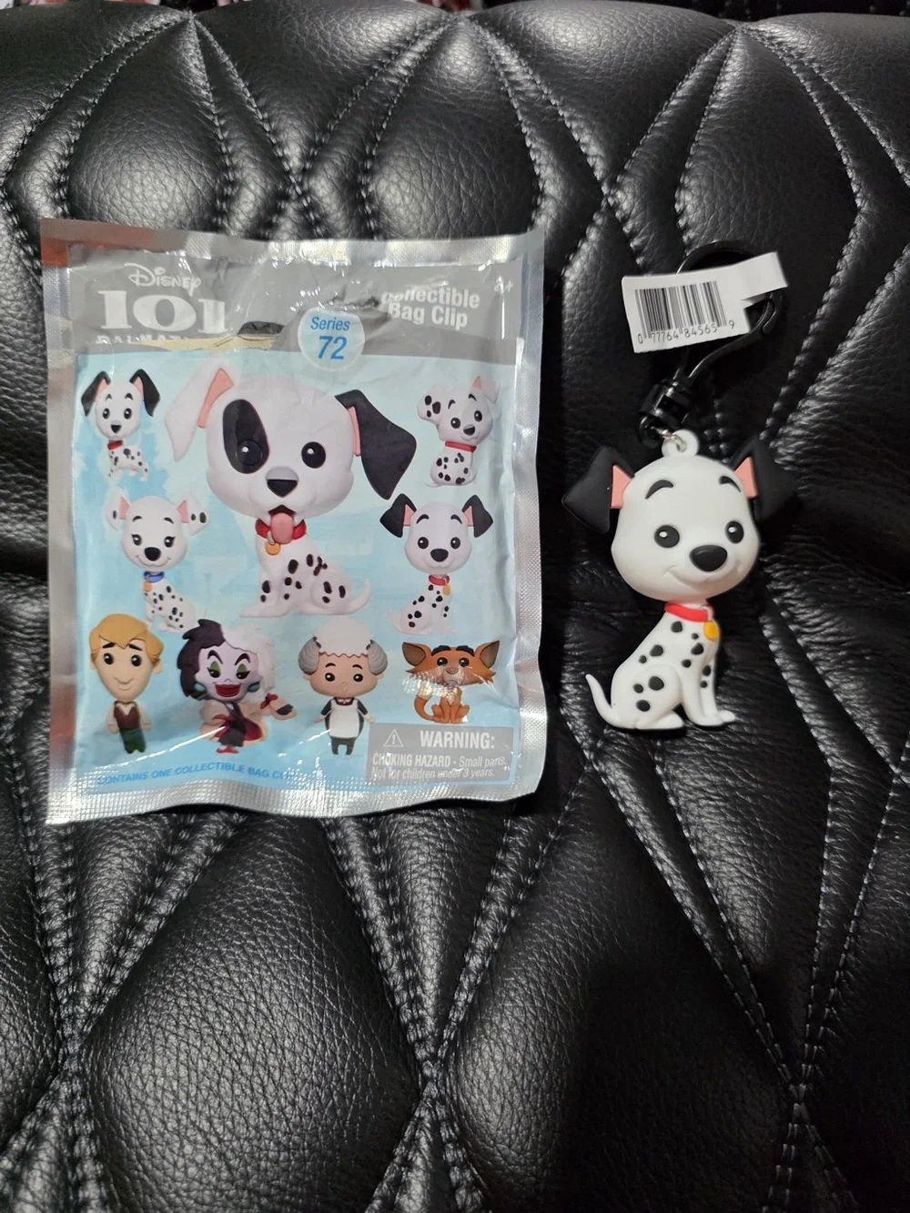 Disney Dalmatian Pogo Key Clip - White, Black, Red